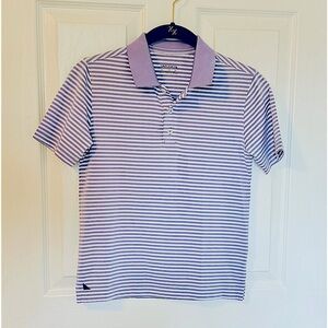 UNTUCKit Boys  Size 10 Purple Stripe Polo